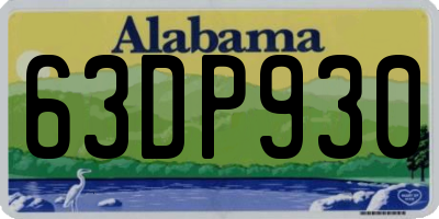 AL license plate 63DP930