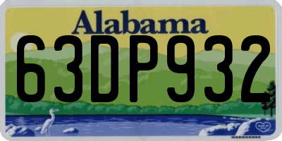 AL license plate 63DP932
