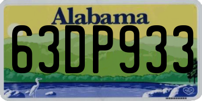 AL license plate 63DP933