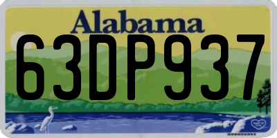 AL license plate 63DP937