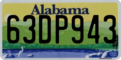 AL license plate 63DP943