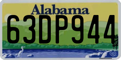 AL license plate 63DP944