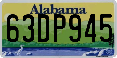 AL license plate 63DP945