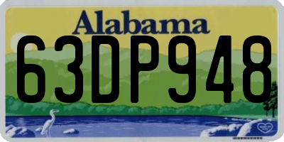 AL license plate 63DP948