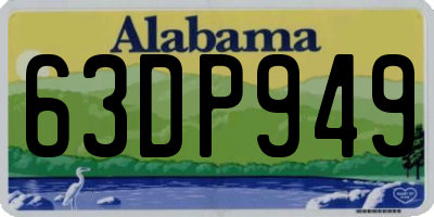 AL license plate 63DP949