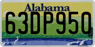 AL license plate 63DP950