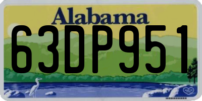 AL license plate 63DP951