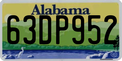 AL license plate 63DP952