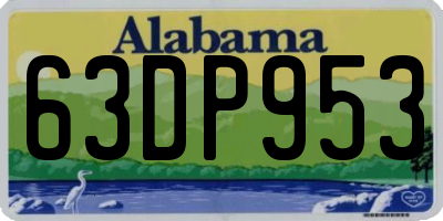 AL license plate 63DP953