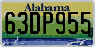 AL license plate 63DP955
