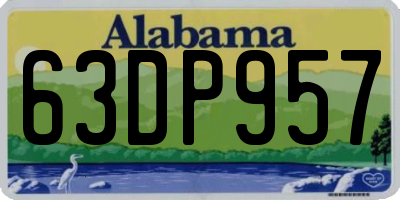 AL license plate 63DP957