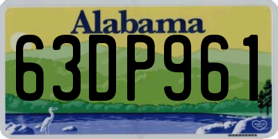 AL license plate 63DP961