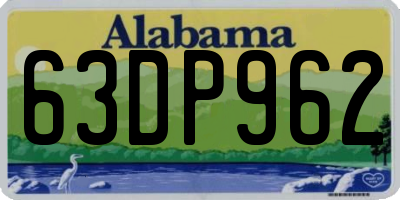 AL license plate 63DP962