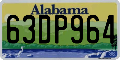 AL license plate 63DP964