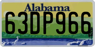 AL license plate 63DP966