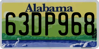 AL license plate 63DP968
