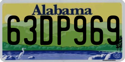 AL license plate 63DP969