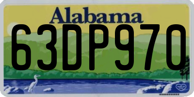 AL license plate 63DP970