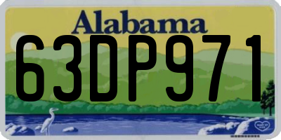 AL license plate 63DP971