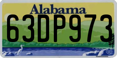 AL license plate 63DP973