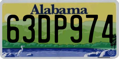 AL license plate 63DP974