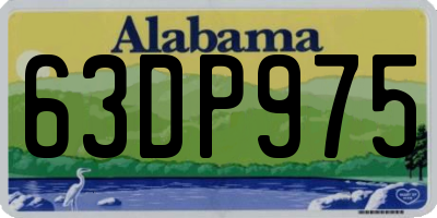 AL license plate 63DP975