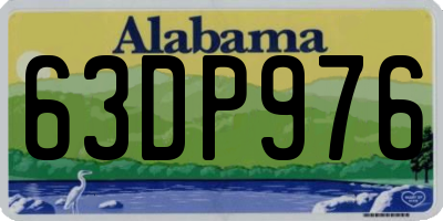 AL license plate 63DP976