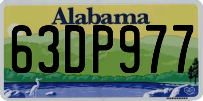 AL license plate 63DP977