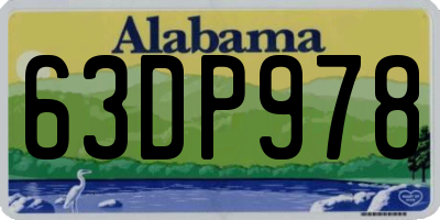AL license plate 63DP978