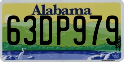 AL license plate 63DP979