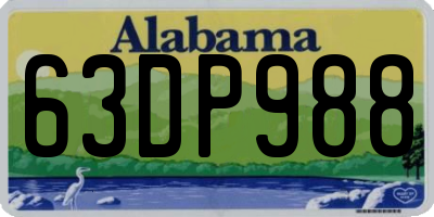 AL license plate 63DP988