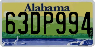 AL license plate 63DP994