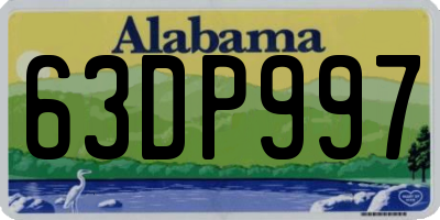 AL license plate 63DP997