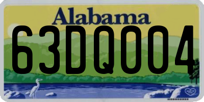AL license plate 63DQ004