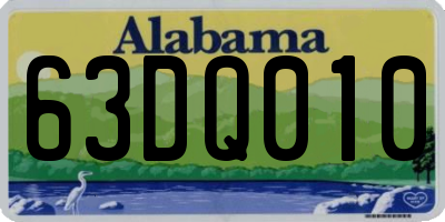 AL license plate 63DQ010