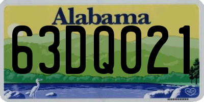 AL license plate 63DQ021