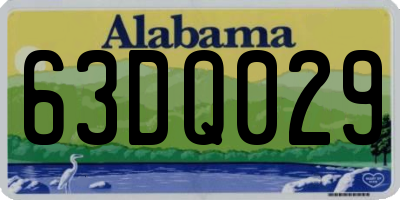 AL license plate 63DQ029
