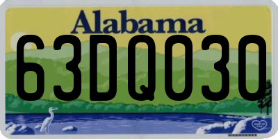 AL license plate 63DQ030
