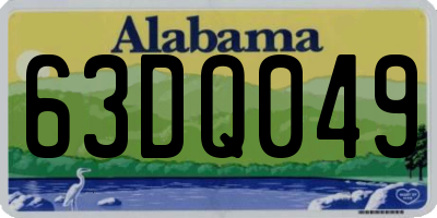 AL license plate 63DQ049