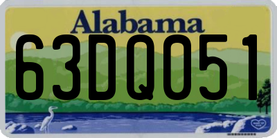 AL license plate 63DQ051
