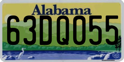 AL license plate 63DQ055