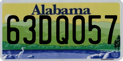 AL license plate 63DQ057