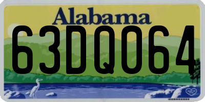 AL license plate 63DQ064