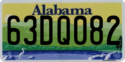 AL license plate 63DQ082