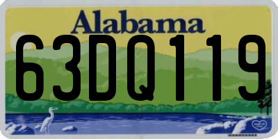 AL license plate 63DQ119
