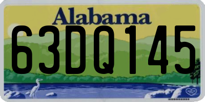 AL license plate 63DQ145