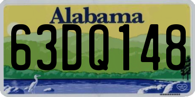 AL license plate 63DQ148
