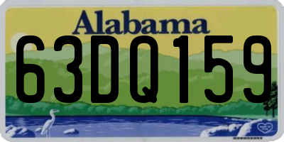 AL license plate 63DQ159