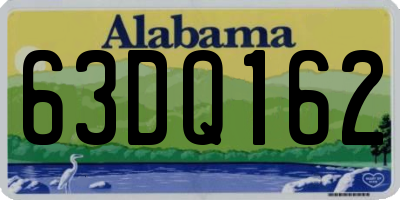 AL license plate 63DQ162