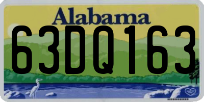 AL license plate 63DQ163